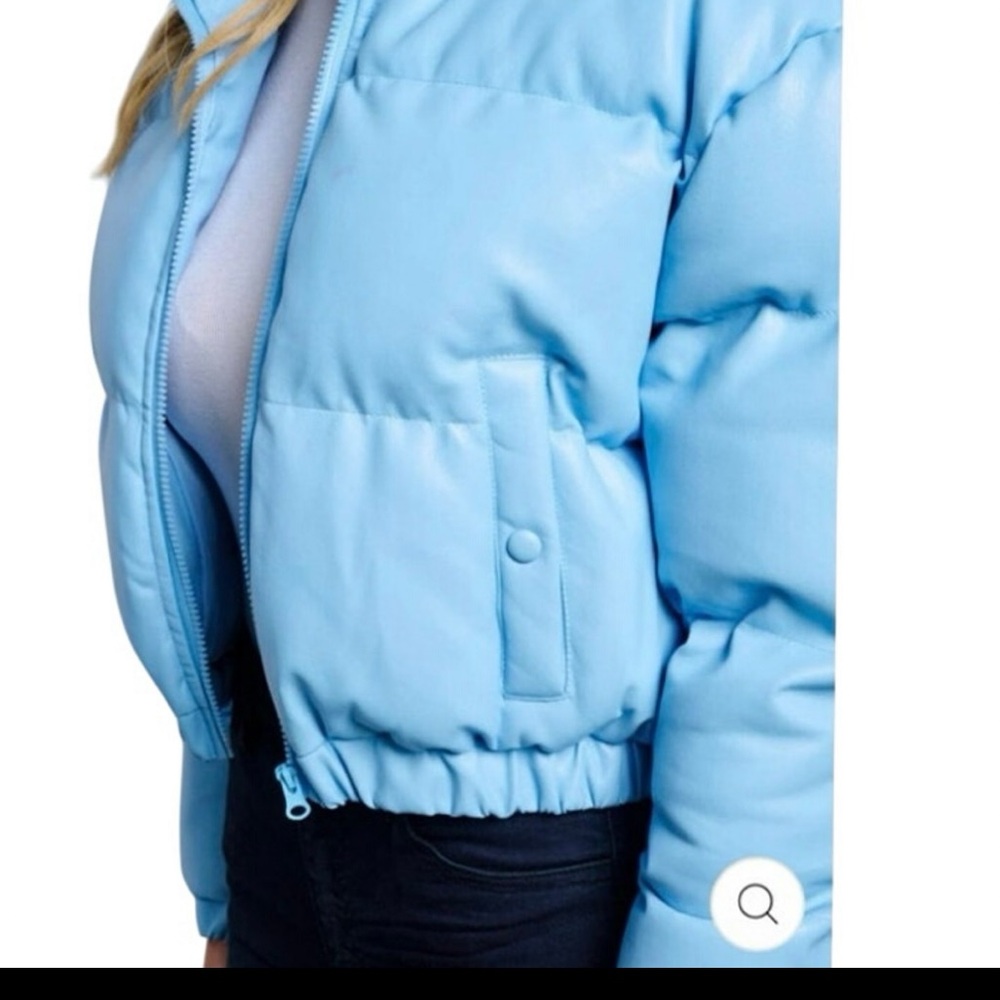 NWT Women’s Light Blue Puffer Jacket - Picture 4 of 9
